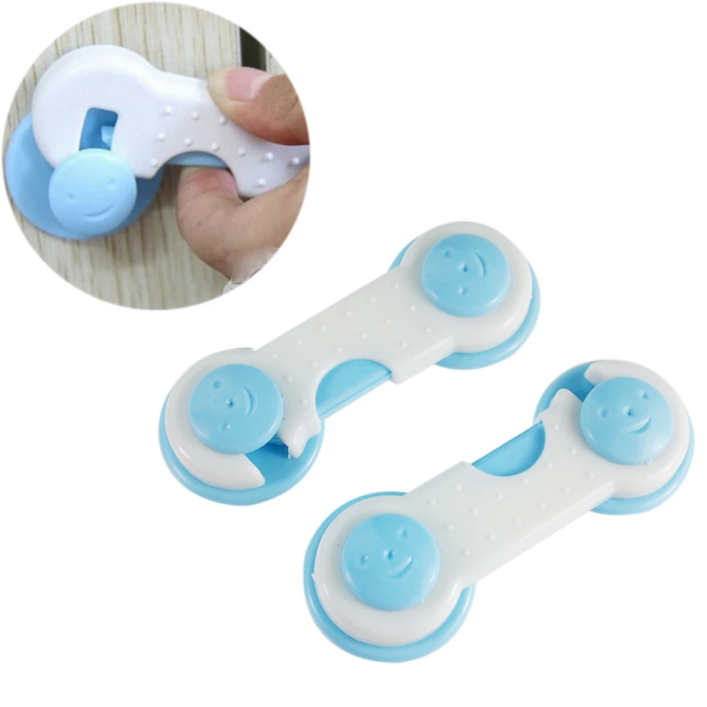 عالية الجودة 2 قطعة/المجموعة الطفل الطفل درج خزانة باب خزانة ملابس قفل حماية اللون عشوائي