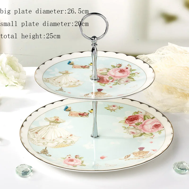 Платиновый керамический поднос для торта в молодежном стиле|pastry plate|china ceramic platefruit