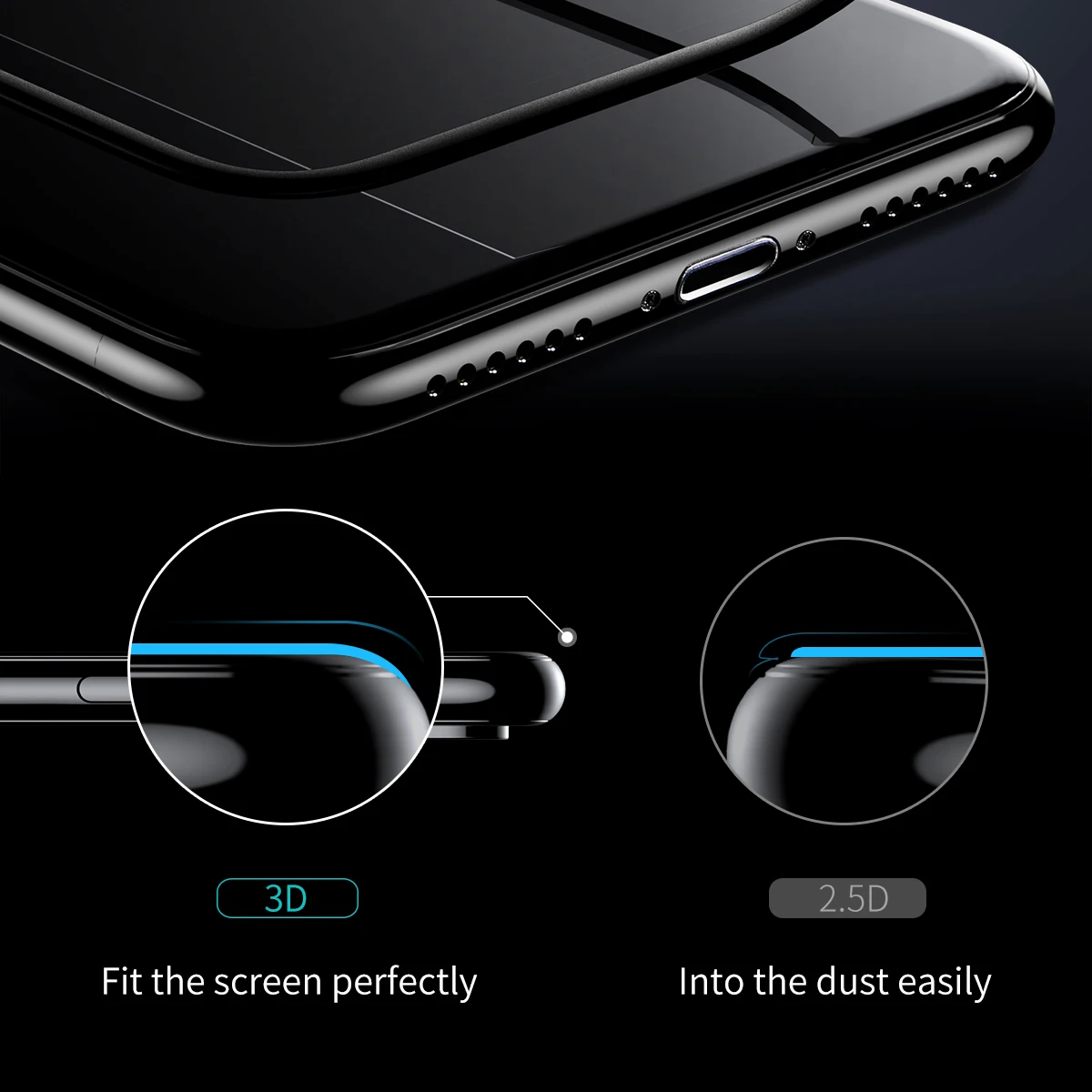 Baseus 3D Matte Glass For iPhone X PET Edge Frosted Tempered Glass For iPhone X Full Coverage Screen Protector Protective Glass