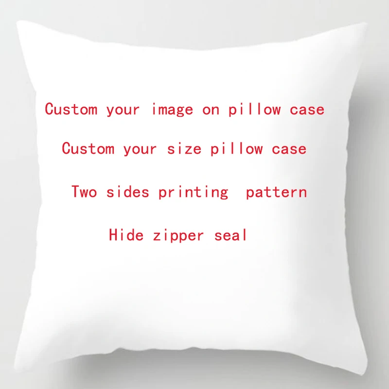 

Custom image pillow cases two sides printing pillow case custom rectangle and square pillow covers