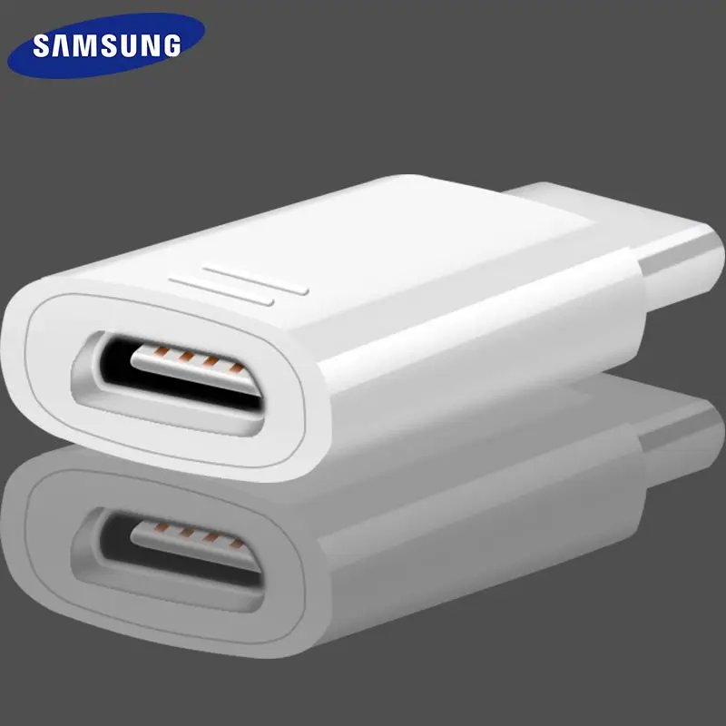 

Samsung Note9 Micro USB to USB Type C Adapter Converter Original Supercharge Charger Adapter Charging S9 S8 plus C5 C7 C9 pro