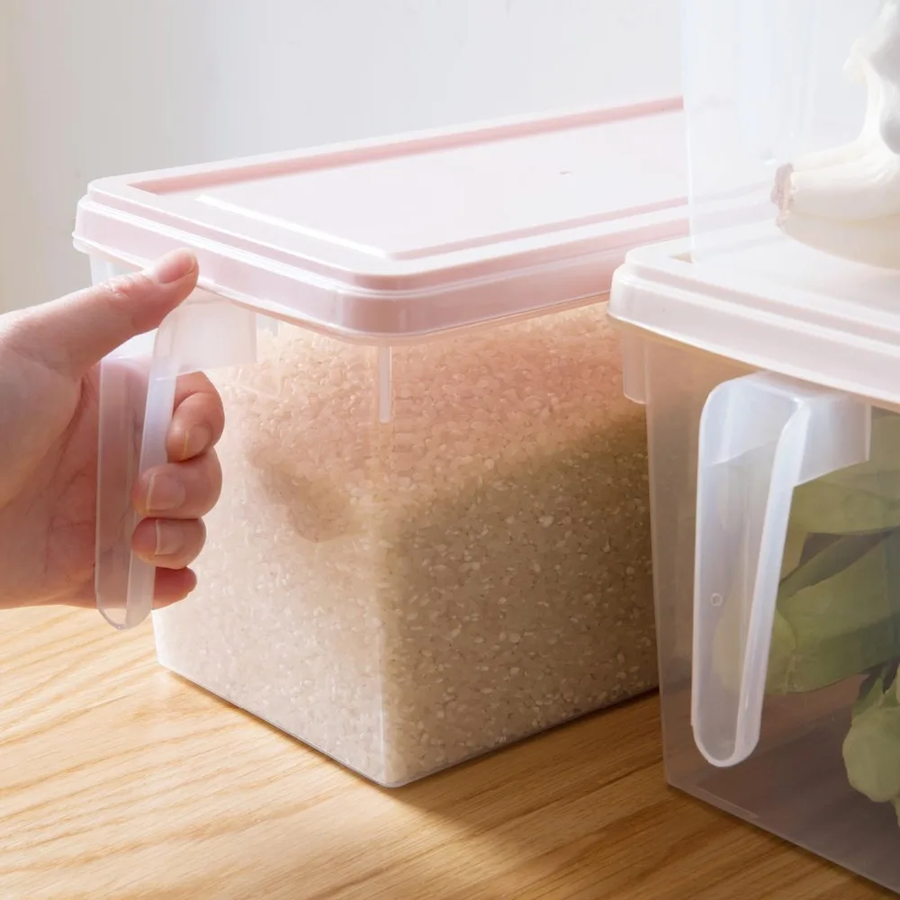4 шт./компл. холодильник прозрачная коробка для хранения пластиковая замороженная коробка кухонная коробка для фруктов еда яйцо контейнер для фруктов и овощей ёмкость с ручкой
