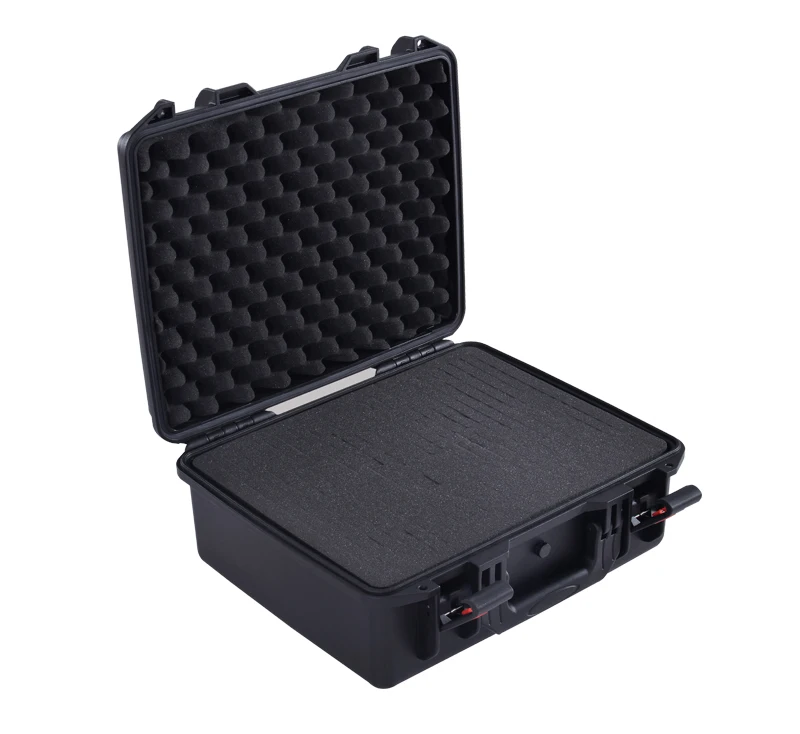 SQ7001 Modified PP material hard shockproof tool case with cube foamin