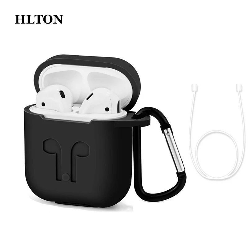 Мягкий силиконовый чехол HLTON для наушников Apple Airpods ударопрочный аксессуары