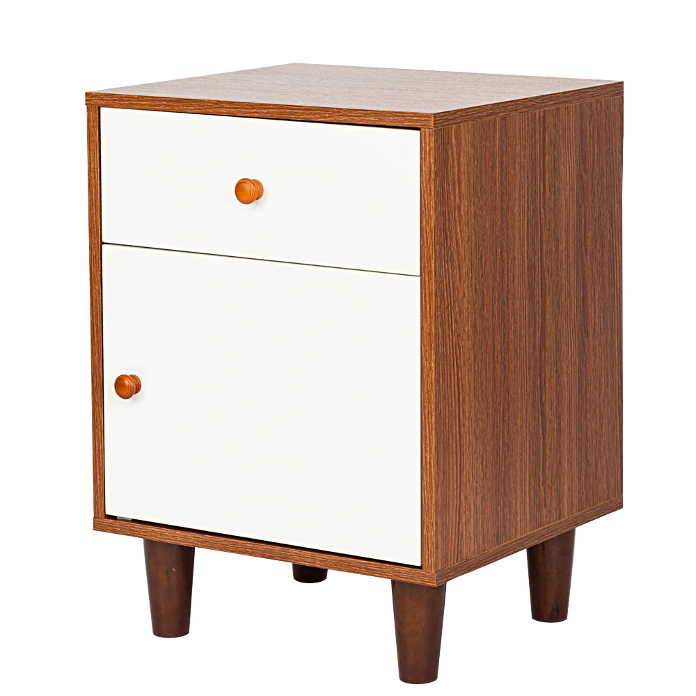 Density Board Night Stands with Drawer White Table Bedside Shelf Drawer Bedroom Furniture Storage for Living Room (12)