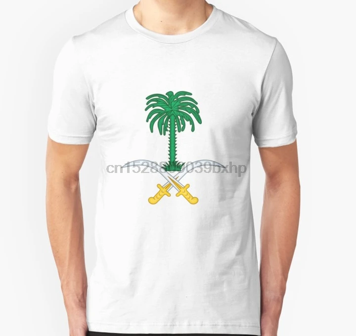 

Men Short sleeve tshirt Saudi Arabia Coat of Arms Unisex T Shirt Women t-shirt
