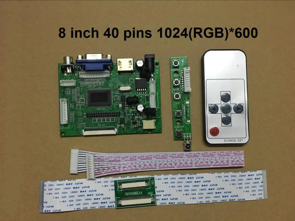 ЖК плата контроллера TTL LVDS HDMI VGA 2AV 50 PIN для AT070TN90 92 94 поддержка автоматически Raspberry Pi