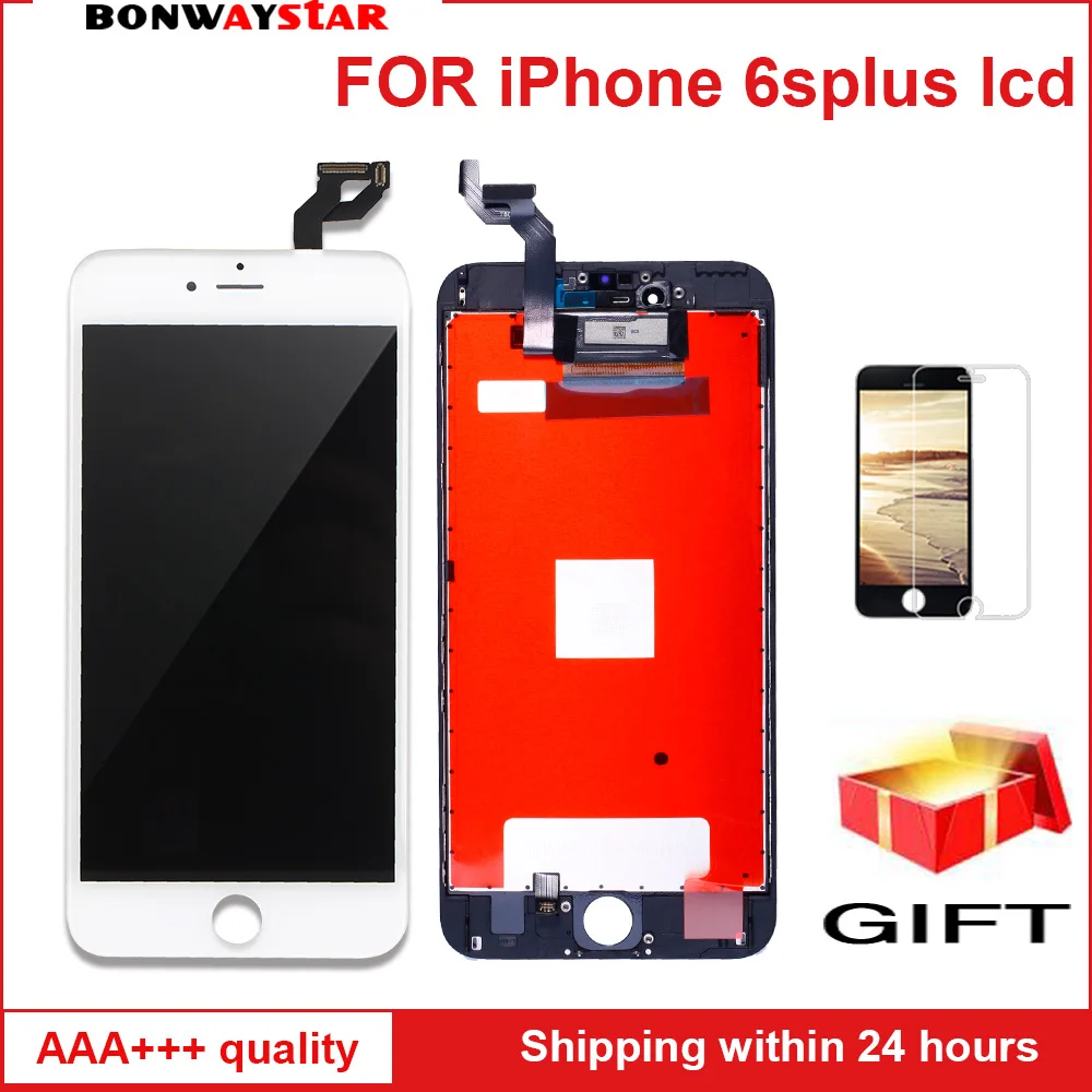 

AAA+++ quality lcd Display For iPhone 6s plus 6sp A1634 A1687 A1699 Touch Screen 3D Force Digitizer Assembly Display with gifts