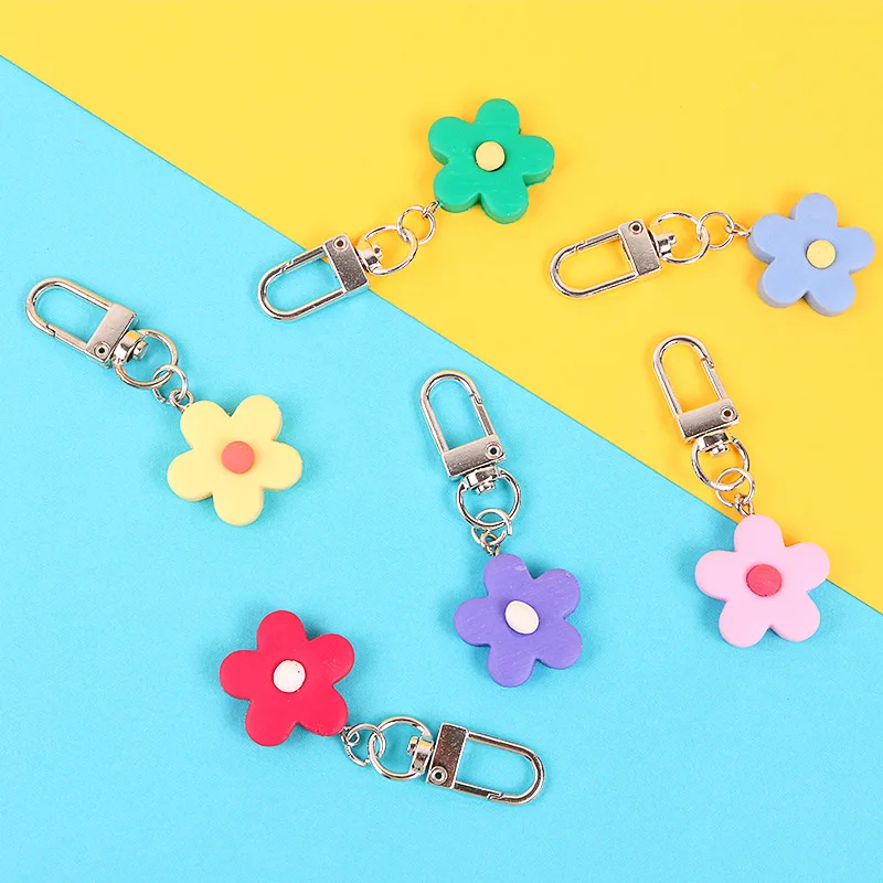 

High Quality 2019 New Genuine Leather Black&White Male&Female Bag Plush Car Key Ring Car Key Camellia Flower Hat Tassel Style