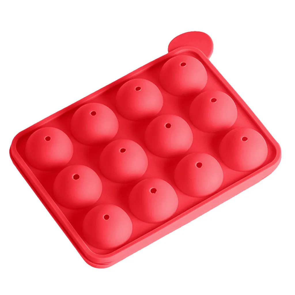 

12 Balls High Quality Silicone Lolipop Chocolate Cake Jelly Pudding Mold For DIY Kitchen Baking Cooking Easy Clean Nonstick Mold