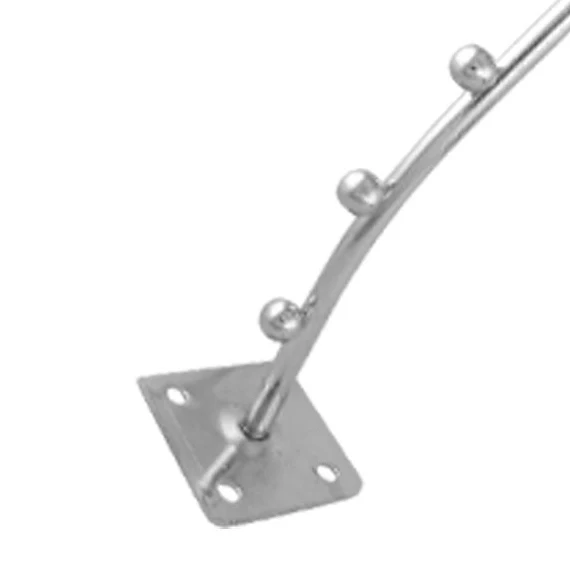 

JFBL Hot sale Wall Mount Waved Waterfall Hanger Rack 7 Beads Garment Display Hooks