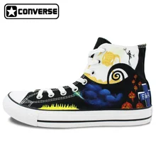 The Nightmare Before Christmas Men Women Converse Shoes Man Woman Sneakers Jack Skellington Design Custom Hand Painted Shoes