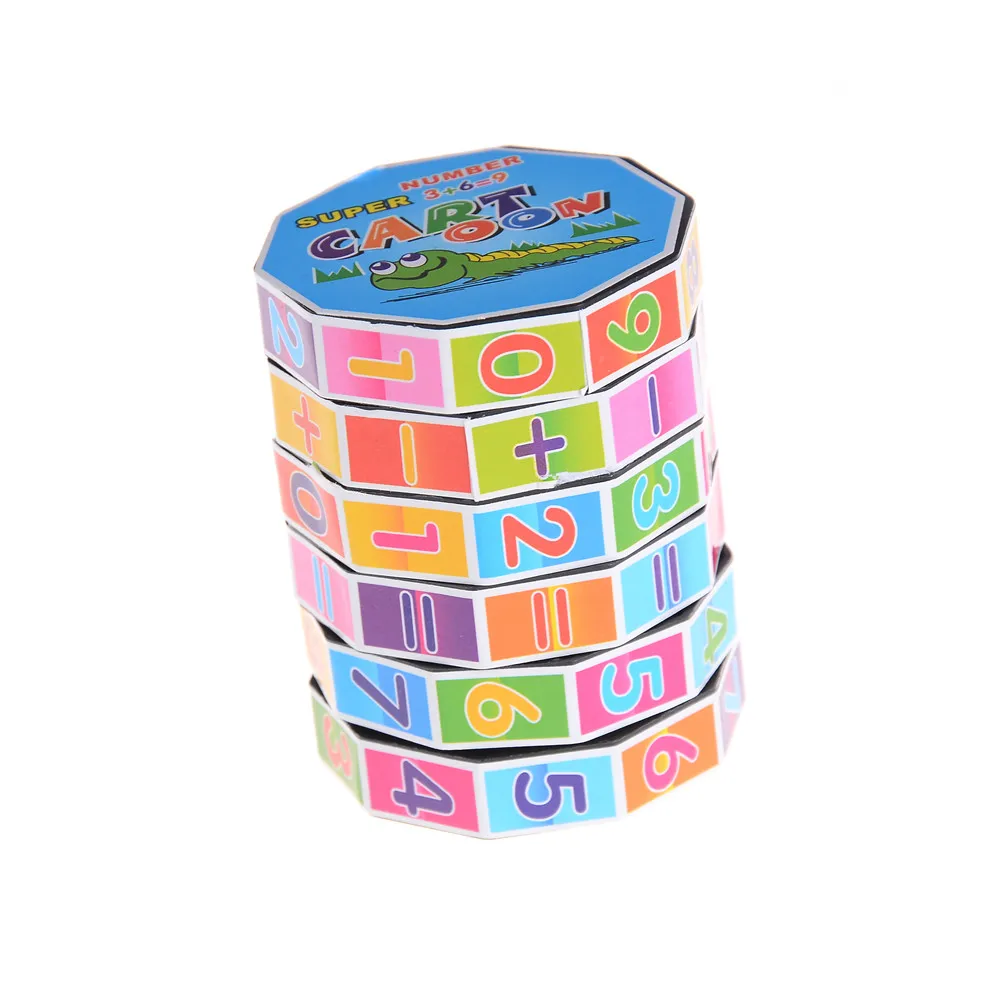 Magic Cubes Educational Toys For Children Kids Mathematics Digital Numbers Magic Cube Toy Puzzle Game Gift  Brain Training Toys