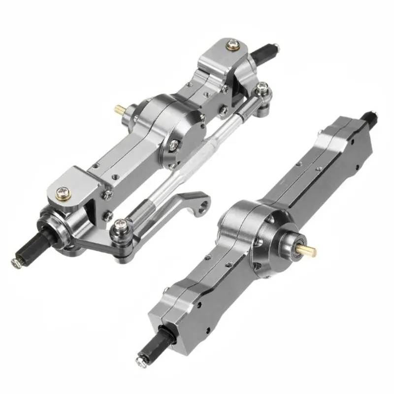 

Metal Front/Rear Bridge Axle Set For WPL HengLong 1/16 Military Truck RC Car Spare Parts
