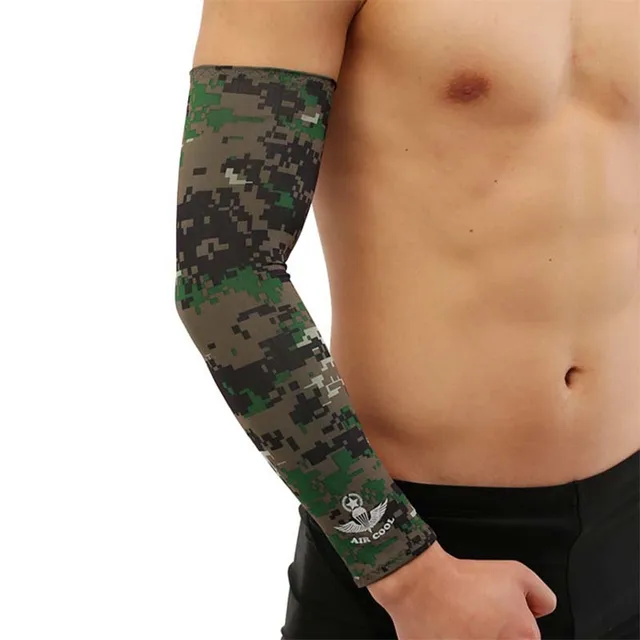 Buy 1 pair elastic cycling arm sleeves summer Anti UV manguito outdoor Running