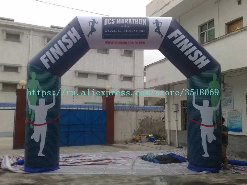 

PVC airtight inflatable arch for sale, logo customizable, with air pump, suitable for commercial advertising campaigns
