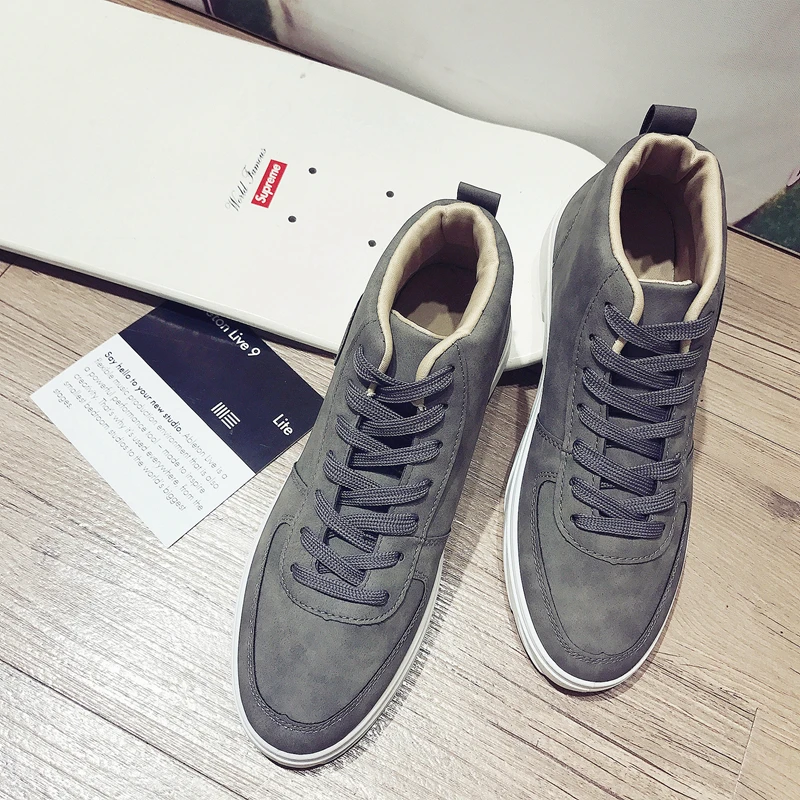 

MEIGOUMEIGOU Autumn & Winter Flat Men Vulcanize Shoes Lace-up Sewing Casual Shoes Men Soft Durable Shoes Men High Quality 39-44