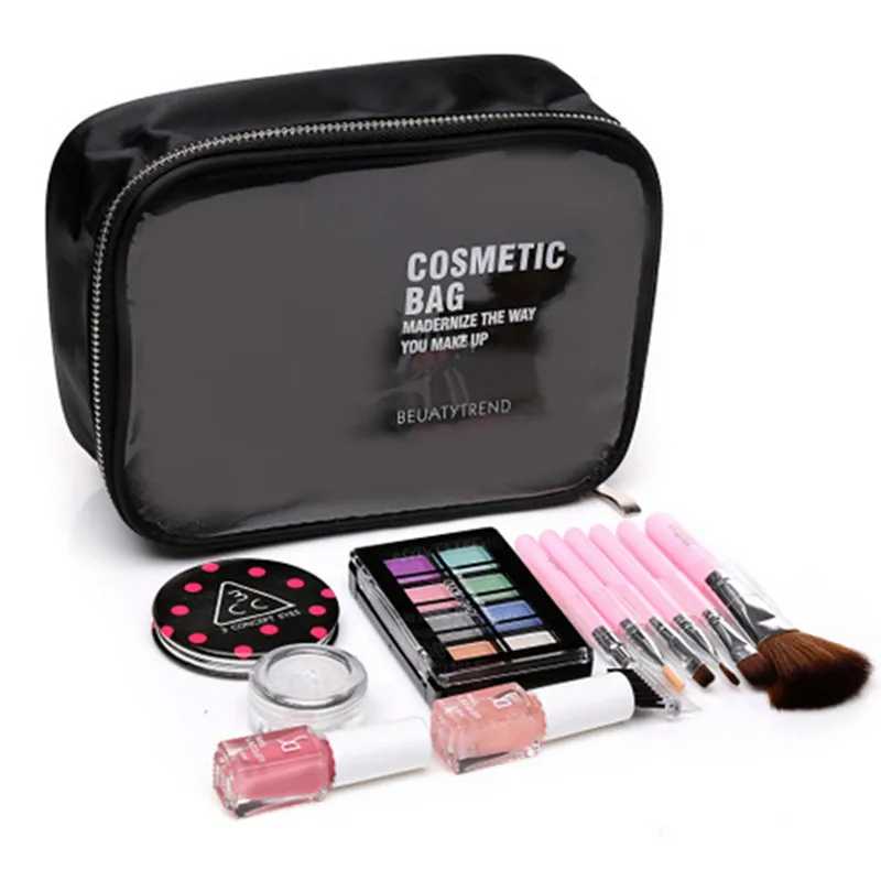 

HIPSTEEN Durable Fashion Women Cosmetic Bag Box Small Transparent Waterproof Ladies Travel Makeup Organizer Storage Bag Hot!!!