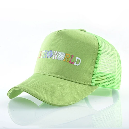 Модная сетчатая Кепка ASTROWORLD Dad Hat хлопок высокого качества sunhat Astroworld бейсболки унисекс с изображением Трэвиса Скотта - Цвет: G