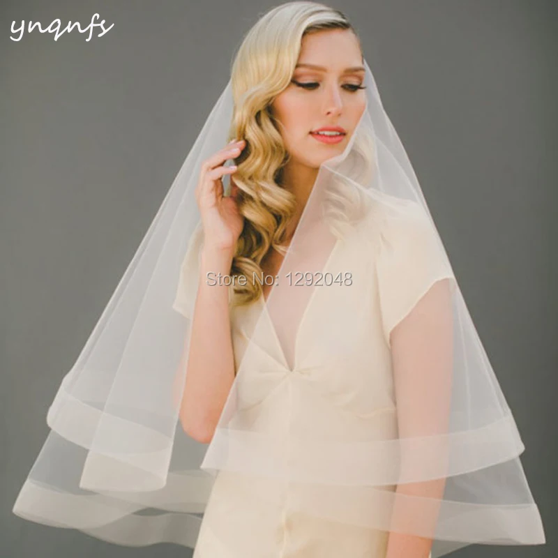 YNQNFS V68 реальные фотографии 1 5 м длинная кромка черная свадебная вуаль de Mariee Velo