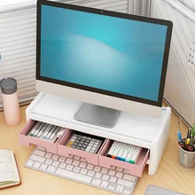 Creative Desktop Computer Keyboard Storage Holders Drawer Stationery Pen Books Sundries Shelf Home Office Accessories Supplies