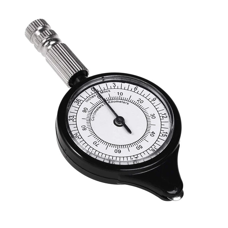 Outdoor Hiking Camping Map Measuring Gauge Range Finder Meter Scale Compass.hc