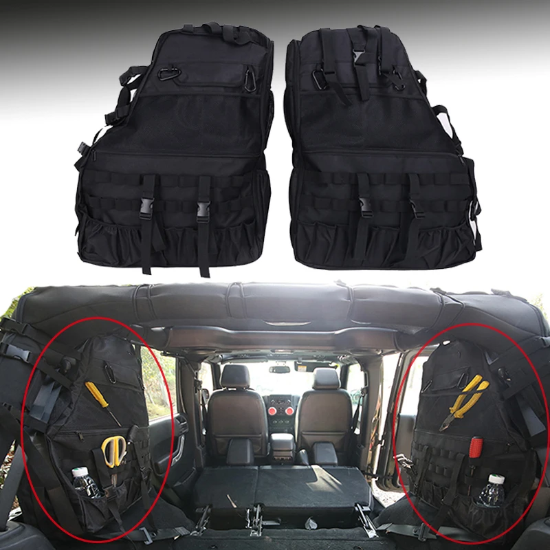 Крышка багажника автомобиля мульти карманы сумка для хранения и набор инструментов грузовая сумка седельная сумка для Jeep Wrangler JK Unlimited Rubicon Sahara# CE050