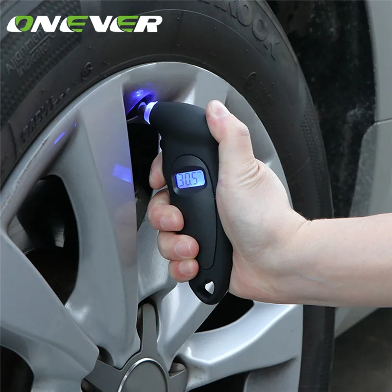 

Onever Digital Tire Pressure Gauge 150 PSI Tester Tool WITH Backlight for Truck Auto Vehicle Car PSI/BAR/KPA/KG/CM2 For Any Car