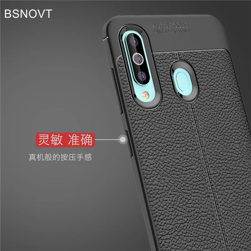 BSNOVT For Case Samsung Galaxy A60 Cover Soft Silicone TPU Leather Shockproof Phone Case For Samsung Galaxy A60 Funda SM-A606F