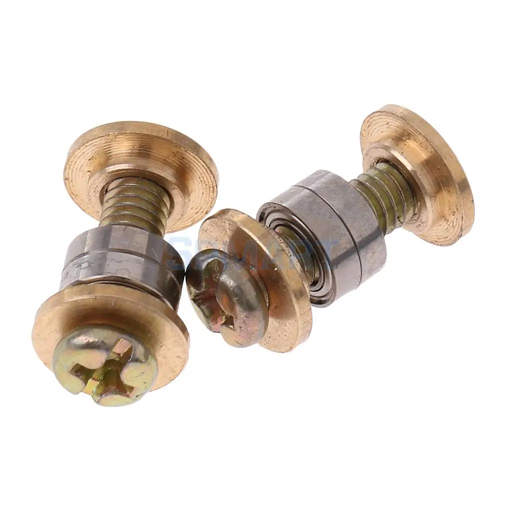 2Pcs Metal Gold Bearing Screws for 1:16 Heng Long RC Tank Spare Parts