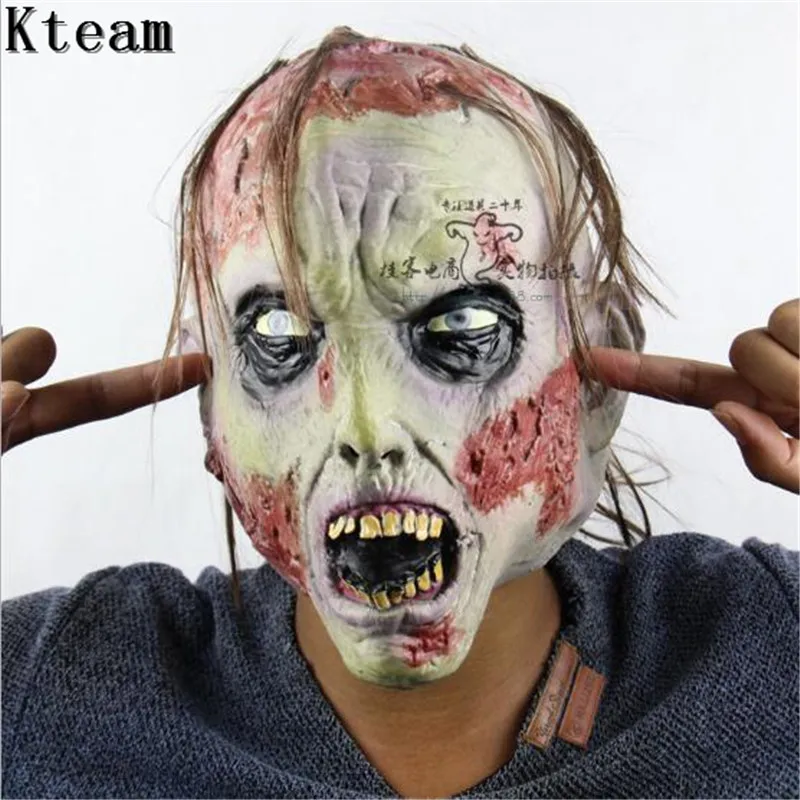 

Full Face Devil Scary Face Mask for Cosplay Zombie Mask Horror Masquerade Adult Ghost Halloween Theater Props Party Decoration