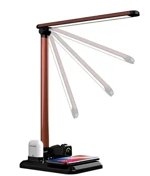 

Multifunction 4 In 1 Touch Dimmable Led Desk Lamp Luminaria Wireless Charging Desk Light Led Business Desk Lamp Reading Led Lamp