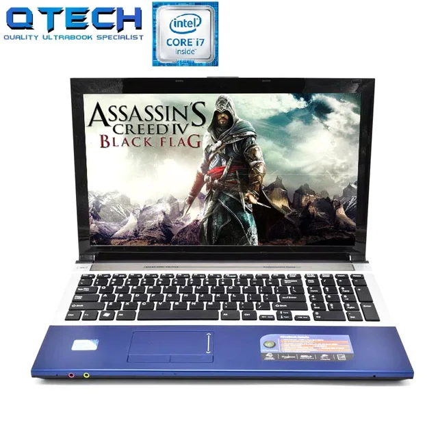 15.6" Gaming Laptop i7 8GB RAM 64/128/256GB SSD+750GB HDD CPU Intel I7 Notebook Bluetooth DVD