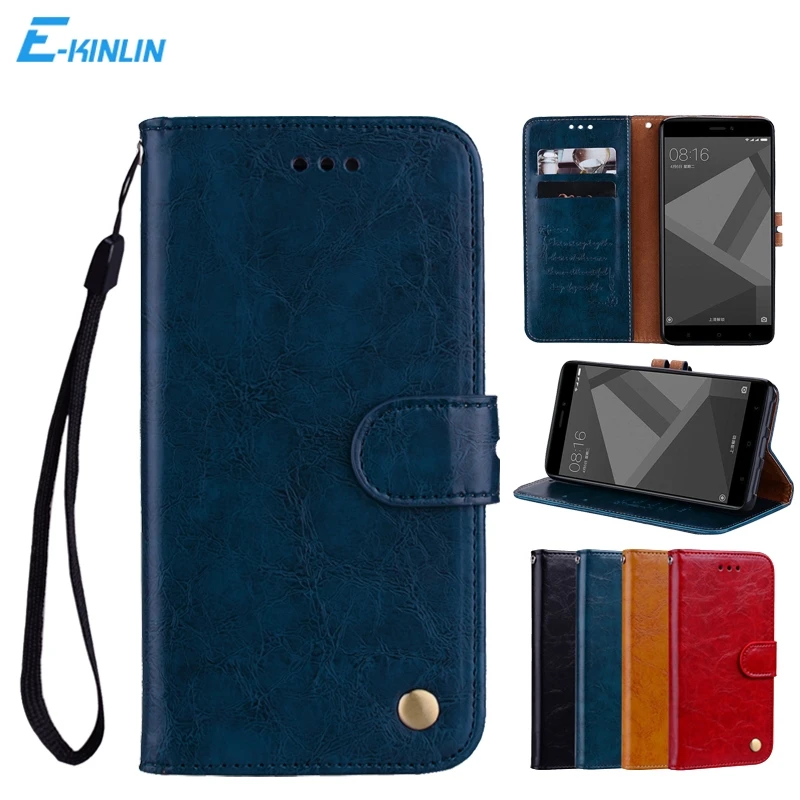 

PU Wallet Case Leather Flip Cover For Xiaomi Redmi Note 5A Prime Mi 6X 5X Credit Card Slots Holder Stand Phone Cases Bag