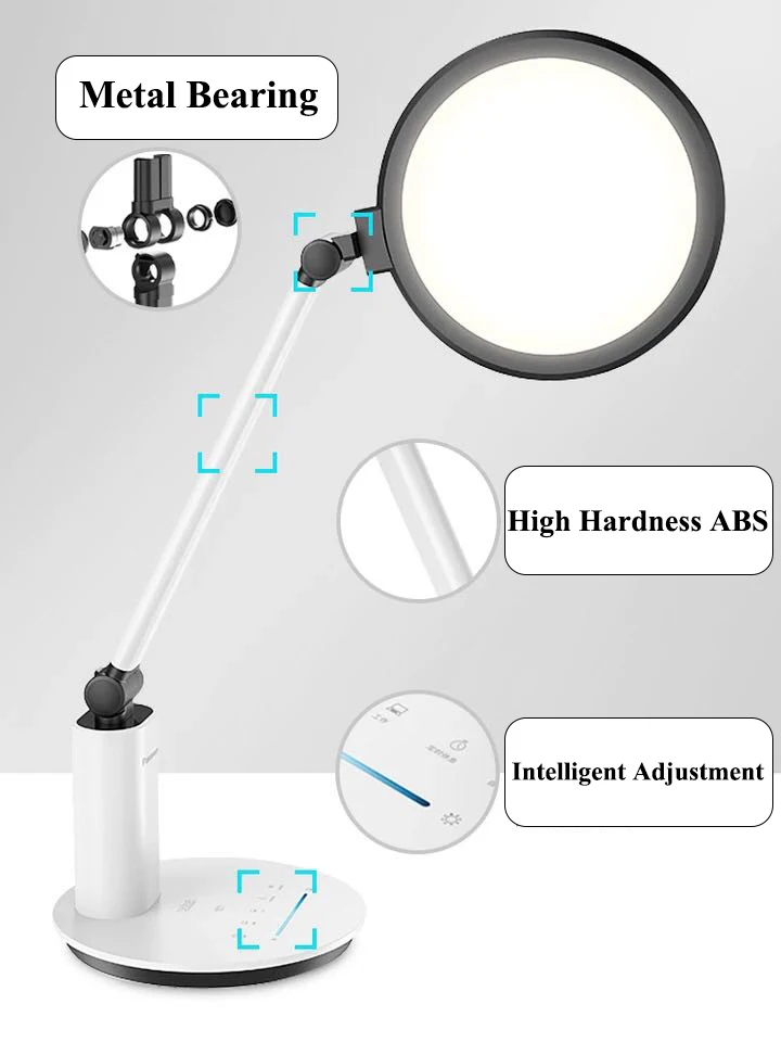 Настольная лампа для защиты глаз Panasonic, светодиодная настольная лампа для детей класса АА, настольная лампа для учебы, чтения, лампа для офиса, спальни, прикроватная