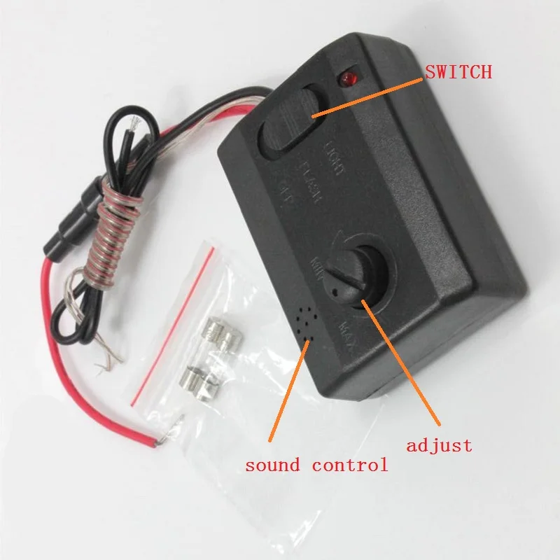 12 В светодиодный светильник-полоска, регулятор звука, музыкальный аудио датчик, переключатель контроллера
