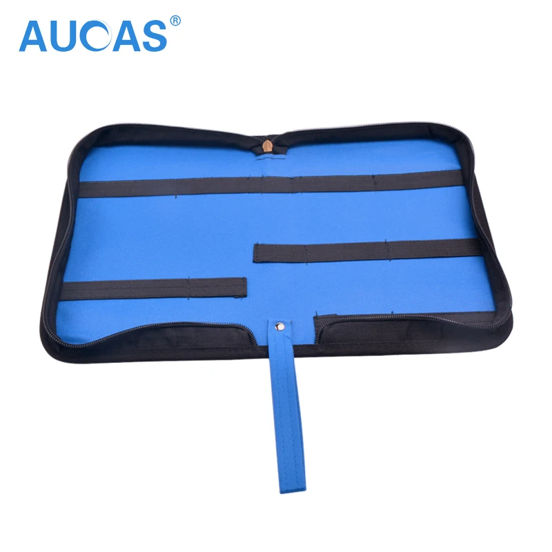 Aucas network tools bag Multitool Network Repairing Set Tool Storage Bag Oxford Cloth Hardware Bag Pouch Blue