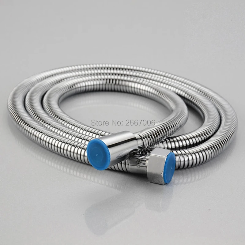 

GIZERO 1.5m Shower Hose Soft Shower Pipe Flexible Bathroom Water Pipe Silver Antique Black Color Common Plumbing Hoses GI1340