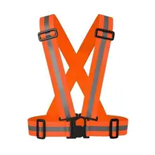 Светоотражающий Жилет для ночного спорта и бега, Светоотражающий Жилет для езды, безопасности дорожного движения, 36-90 см, около 0,12 кг 1,5 см