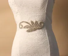 6pcs/lot fashion wedding gown party dress Belt waistband Handmade Bridal Sashes Rhinestone handmade Jy020