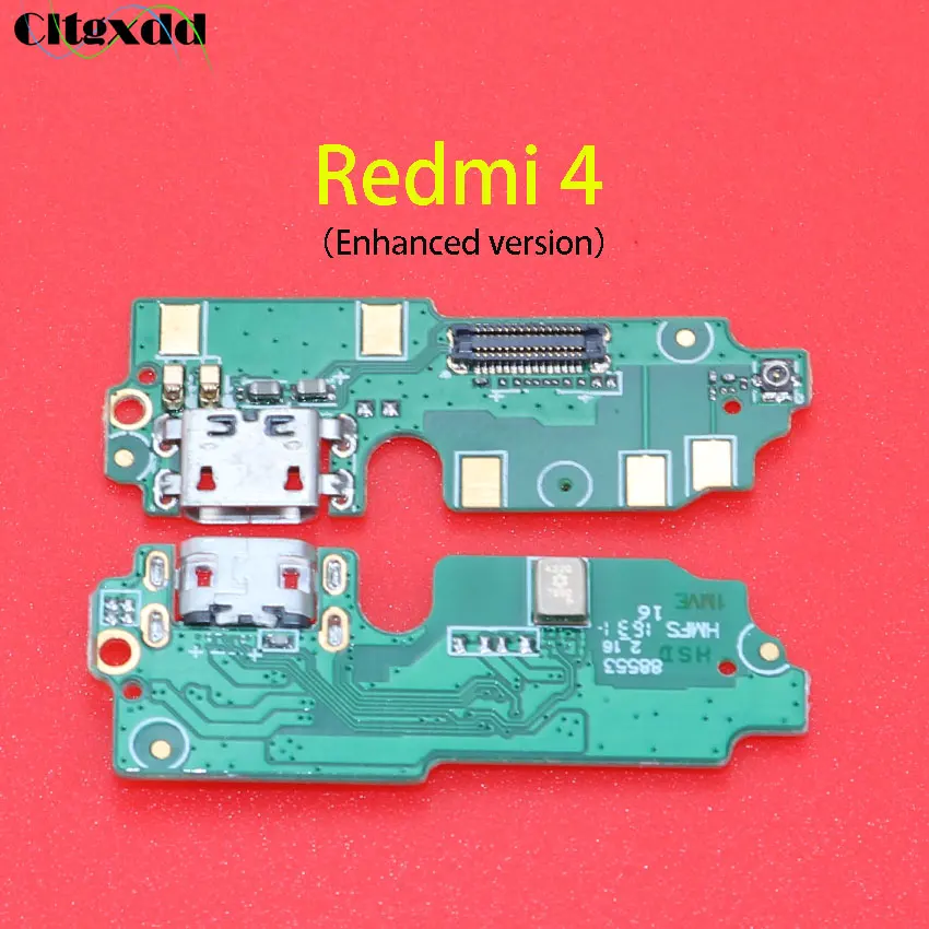 Cltgxdd микрофонный модуль+ USB плата с зарядным портом Flex кабель Разъем для Xiaomi Redmi 1 2 3 3S 4 4A 4X5 5plus 5A 6 6A S2 - Цвет: for redmi 4