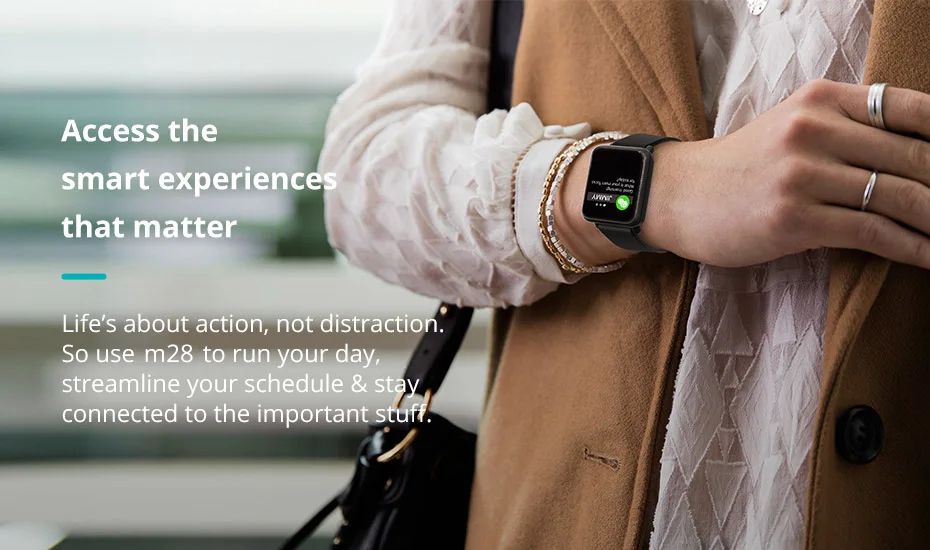 COLMI Smart Watch M28 IP68 Waterproof Bluetooth Heart Rate Blood Pressure Smartwatch for Xiao mi Android IOS Phone 8