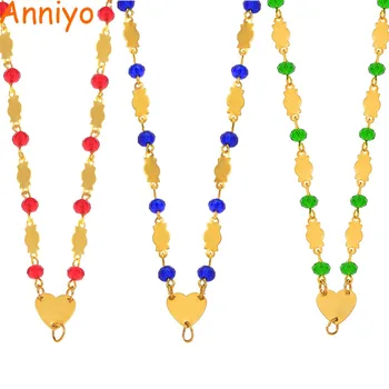 

Anniyo 6mm Small Beads Necklaces Marshall Guam Ball Chains for Women Girls Trendy Micronesia Jewelry Gifts ( NO PENDANTS) #901RD