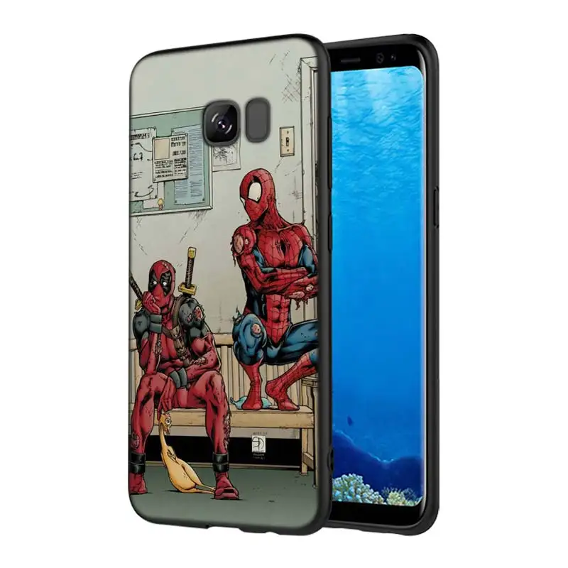 سبايدرمان الأعجوبة الخارقين نمط لينة سيليكون الحالات الهاتف الأسود لسامسونج s7 S8Plus S7edge s8 s9 splus ملاحظة 8 سبايدرمان الأعجوبة الخارقين نمط لينة سيليكون الحالات الهاتف الأسود لسامسونج s7 S8Plus S7edge s8 s9 splus ملاحظة 8