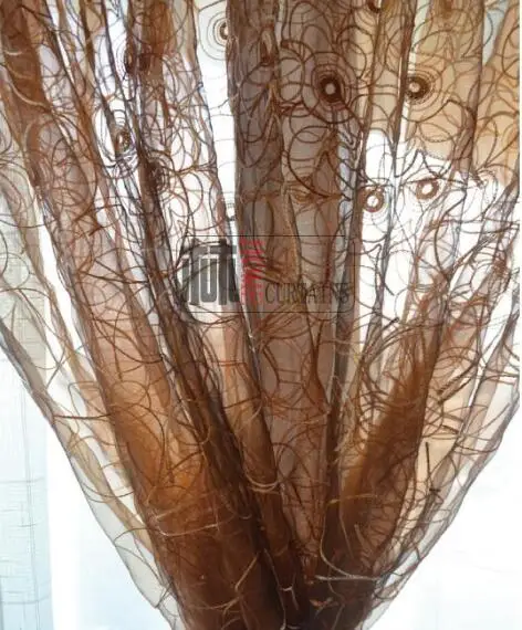 Простая занавеска LOZUJOJU прозрачная для окна с вышивкой|sheer curtains|embroidered sheer