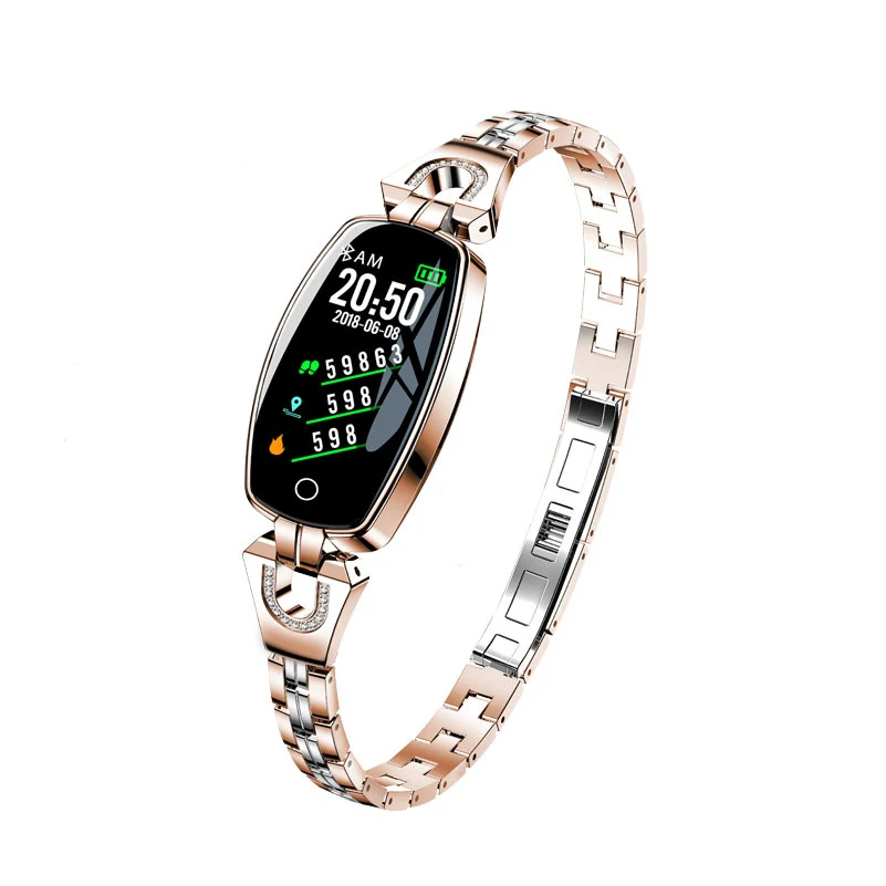 H8 Smart LED Bluetooth Women Watches Multifunction Monitor Waterproof Android IOS Phone Fitness Bracelet Luxury Women Smartwatch