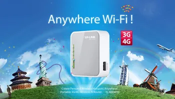 

NEW TP-LINK TL-MR3020 150Mbps Portable 3G/4G wireless wifi repeater router with USB powered English firmware(logo randomly)