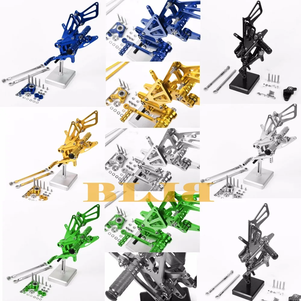 8 цветов ЧПУ Rearsets для Honda CBR600RR ЦБ РФ 600RR 2007 - 2016 Мото задний комплект Регулируемая подножки педаль 2015 2014 2013 2012 2011 8 цветов ЧПУ Rearsets для Honda CBR600RR ЦБ РФ 600RR 2007 - 2016 Мото задний комплект Регулируемая подножки педаль 2015 2014 2013 2012 2011