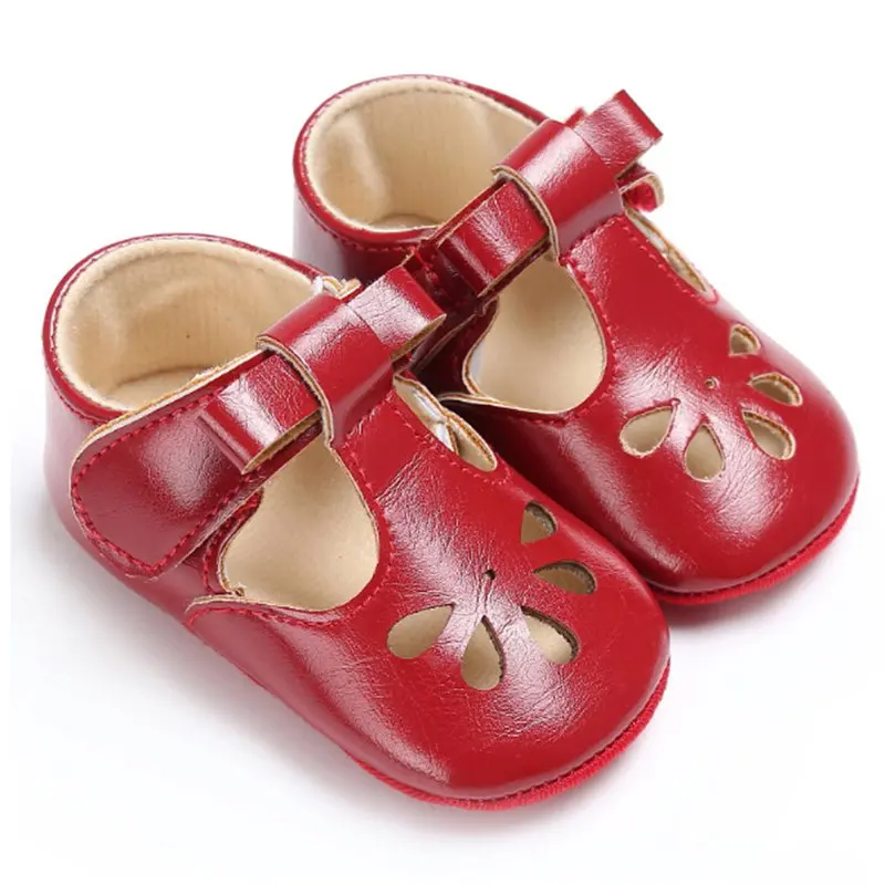 Яркая детская кожаная обувь принцессы на весну-лето для девочек качественные детские мокасины с резиновой подошвой, Нескользящие брендовые Первые ходунки