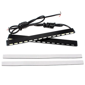 

2pcs 14 LEDs SMD Car DRL Led Strip Car Styling 7030 Daylight Fog Light Waterproof Daytime Running Light Super Bright Car Lights